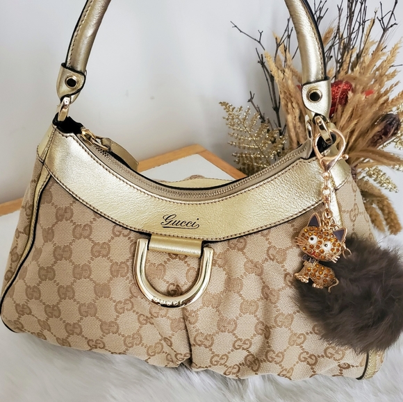 GUCCI🌞AUTHENTIC ABBEY D-RING HOBO - Picture 1 of 10